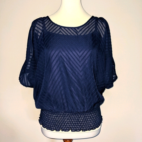 Maurices Tops - Maurices Navy Blue Blouse